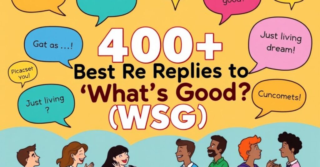 400+ Best Replies To “What’s Good (WSG)?”